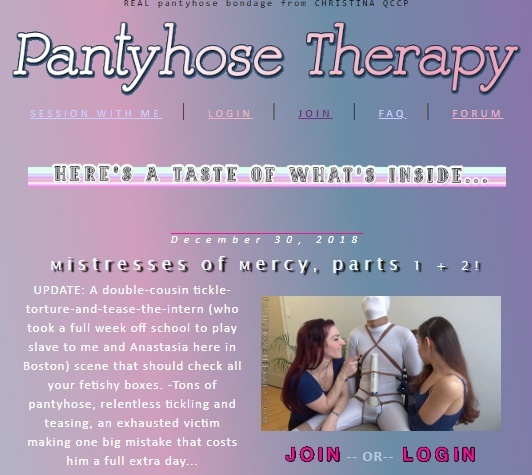 PantyhoseTherapy.com - Christine QCCP (Clips4Sale) - SITERIP